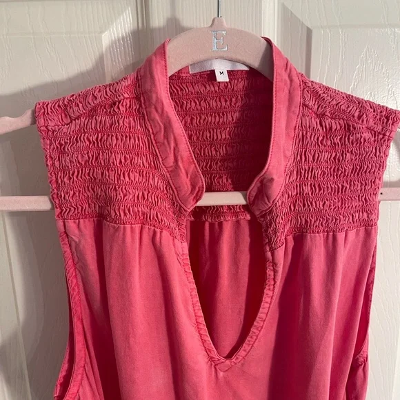 Bella Dahl Smocked Mini Dress in Haviana Pink - Picture 4 of 8